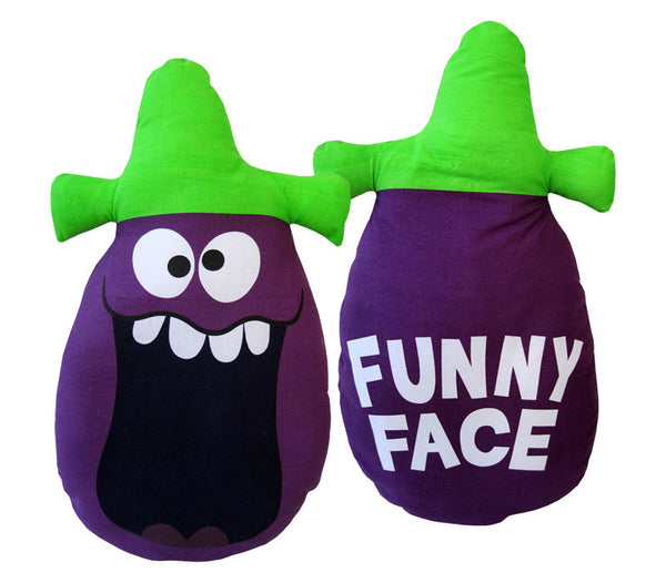 Goofy Grape Funny Face Pillow Doll | Flapjack Toys