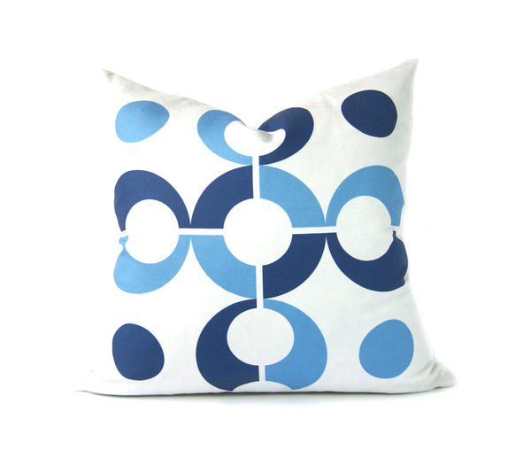 Flapjack Home Pop Dots Square Throw Pillow - Blue