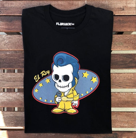 Flapjack Toys El Rey Skeleton T-shirt - Black