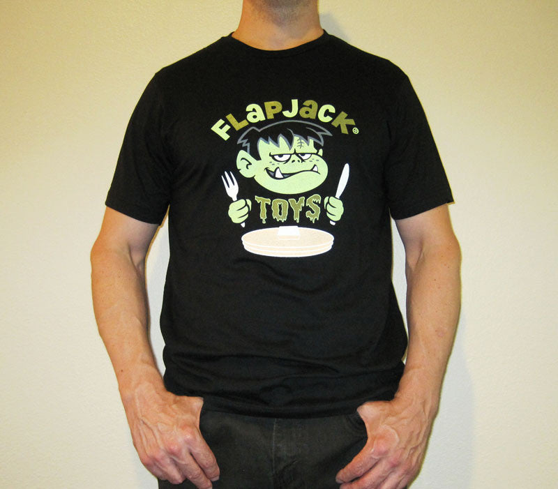 Flapjack Logo Men's T-Shirt - Black