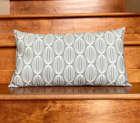 Flapjack Home Nelly Lumbar Throw Pillow - Gray