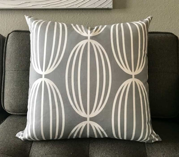 Flapjack Home Nelly Square Throw Pillow - Gray