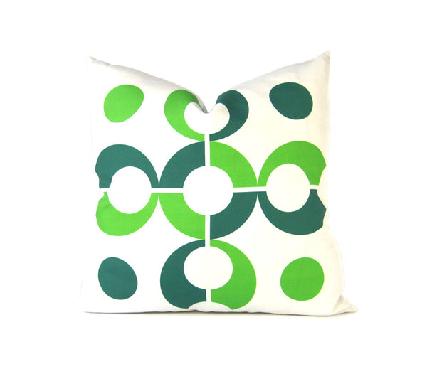 Flapjack Home Pop Dots Square Throw Pillow - Green