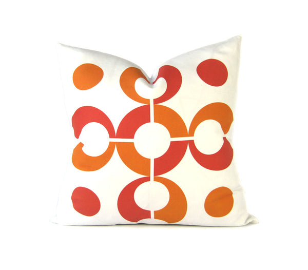 Flapjack Home Pop Dots Square Throw Pillow - Orange