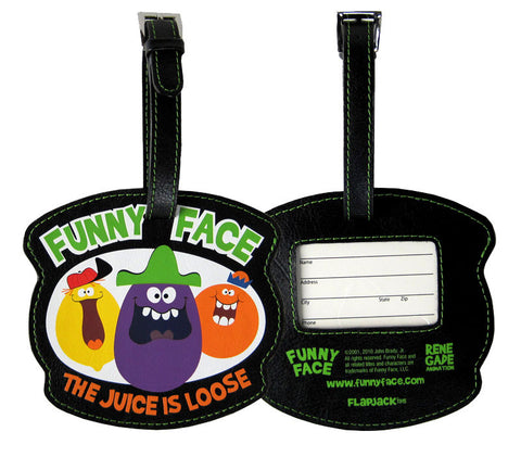 Funny Face Luggage Tag