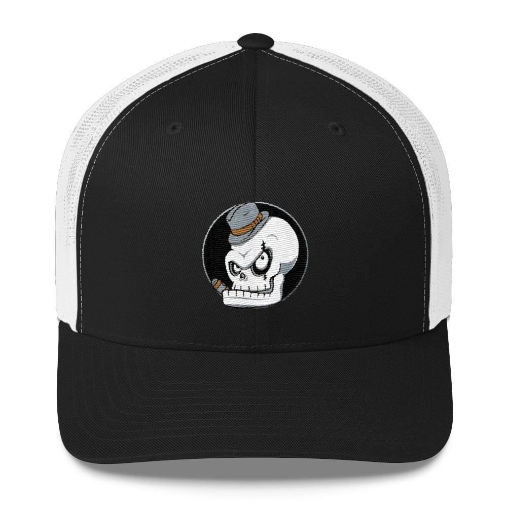 Flapjack Toys Rocko Skull Trucker Hat - Black